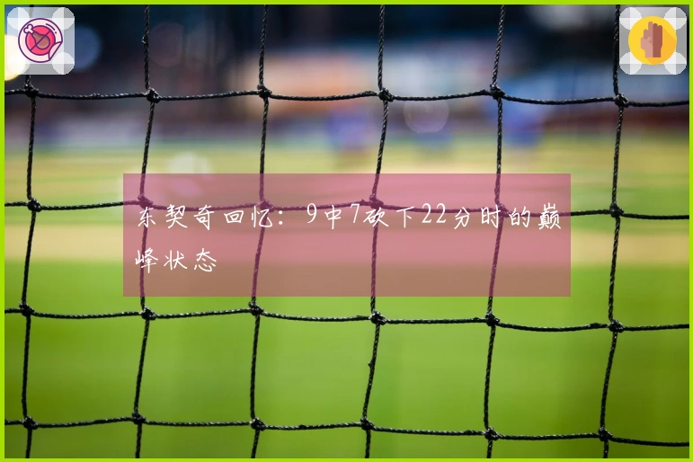 东契奇回忆：9中7砍下22分时的巅峰状态